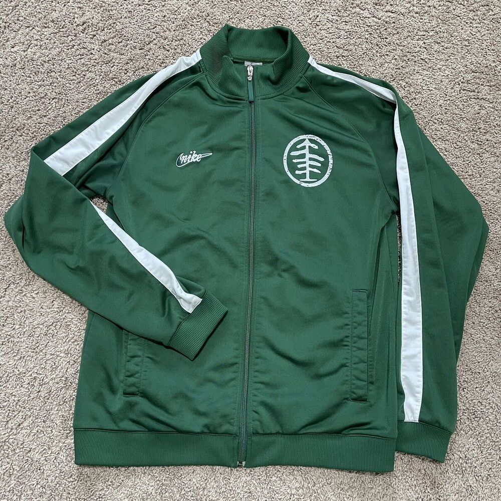 VTG Oregon Team of Champions Nike Jacket Mens Large Green Cascadia Douglas Fir